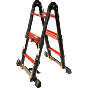 Стремянка телескопическая лестница WORKY BLACK