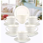 Чайный набор Arya Home belle exclusive из костяного фарфора, 250 мл