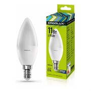Светодиодная лампа Ergolux LED-C35-11W-E14-6K Свеча
