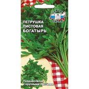 Петрушка СеДек Богатырь (листовая)(поздн.спел.,крупн.,т.-зелен.,сильн.аромат). Евро, 2