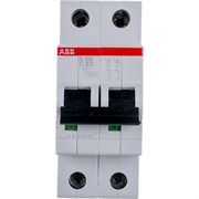 Автомат ABB S202 2п, C 63А, 6кА