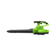 Бесщеточный аккумуляторный воздуходув-садовый пылесос GreenWorks 2406907