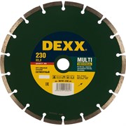 Отрезной алмазный круг для УШМ DEXX 36701-230_z01
