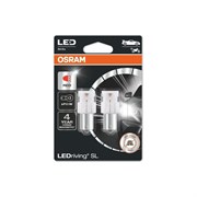 Автолампа OSRAM P21W BA15s LED RED