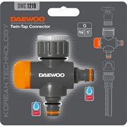 Двухканальный адаптер для кранов с внешней резьбой 3/4" и 1" Daewoo DWC 1219
