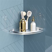 Угловая стеклянная полка AM.PM Sense L
