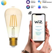 Филаментная лампа GAUSS Smart Home DIM+CCT