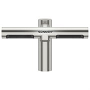 Сушилка для рук, встроенная в смеситель с подачей воды, сенсорная, SONNEN SF1204, 1200 Вт, 95 м/с, IP24, нержавеющая сталь, 607194
