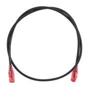 Патч-корд Hyperline PC-LPM-UTP-RJ45-RJ45-C5e-1M-LSZH-BK