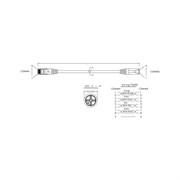 Экранированный патч-корд Hyperline PC-LPM-STP-RJ45-RJ45-C5e-2M-LSZH-YL