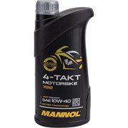 Синтетическое моторное четырехтактное масло для мотоциклов MANNOL MOTORBIKE 10W-40