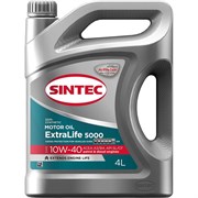Полусинтетическое моторное масло SINTEC extralife 5000 sae 10w-40, api sl/cf, acea a3/b4