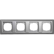 4-местная рамка Vesta Electric Roma Silver