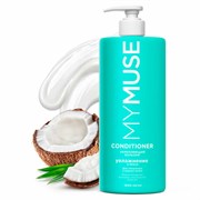 Бальзам беcсульфатный 1000 мл, MYMUSE укрепляющий для смешанных и жирных волос, дозатор, 145013