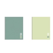 Тетрадь А5, 80 л., HATBER, гребень, линия, Soft-touch ламинация, "Special Spring" (микс в спайке), 090171, 80Т5лВ2гр
