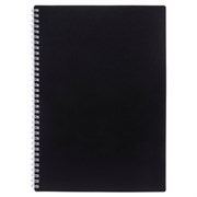 Тетрадь обложка пластик, А4, 80 л., гребень, клетка, HATBER, "VELVET" Черная, 081566, 80Т4В1гр_01601 Тетрадь обложка пластик, А4, 80 л., гребень, клетка, HATBER, "VELVET" Черная, 081566, 80Т4В1гр_01601