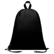 Мешок для обуви BRAUBERG большой удобный с ручкой, 51х41 см, "Total Black", 273454