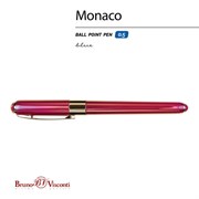 Ручка шариковая BRUNO VISCONTI "MONACO PEARL", СИНЯЯ, пурпурный корпус, линия 0,4 мм, 20-0125/83