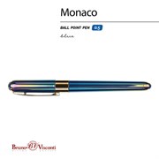 Ручка шариковая BRUNO VISCONTI "MONACO PEARL", СИНЯЯ, темно-синий корпус, линия 0,4 мм, 20-0125/84
