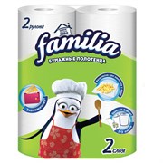 Полотенца бумажные двухслойные, 2 рулона (2 х 9,6 метра), FAMILIA "Радуга", отрыв 1/2 листа, 5070609 Полотенца бумажные двухслойные, 2 рулона (2 х 9,6 метра), FAMILIA "Радуга", отрыв 1/2 листа, 5070609