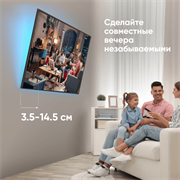 ONKRON кронштейн для телевизора 43"-85" наклонный, чёрный TM6