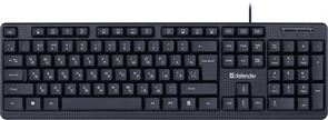 Проводная клавиатура Defender 45162 Daily HB-162 RU,черный,104 кнопки +FN, 1.8м