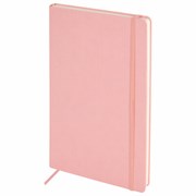Скетчбук, слоновая кость 140 г/м2 210х297 мм, 80 л., КОЖЗАМ, резинка, BRAUBERG ART CLASSIC, пастель розовый, 116882