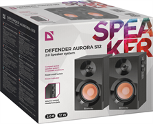 Акустическая 2.0 система Defender 65415 Aurora S12 12 Вт, деревянный корпус, 230В