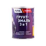 Грунт-эмаль Pufas 3 в 1 черная (мат.) Decoself (0,9кг)