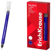Ручка-роллер ERICH KRAUSE Balance Stick Classic, СИНЯЯ, линия 0,35мм, 63147