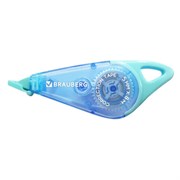Корректирующая лента BRAUBERG TRIOS, 5 мм х 8 м, корпус мятный/голубой с подвесом, блистер, 273023