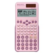 Калькулятор инженерный BRAUBERG SC-991ES-PLUS-PK (165х84мм) 552 функ 10+2разр., РОЗОВЫЙ, 272654