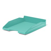 Лоток горизонтальный для бумаг ERICH KRAUSE "Office-Pastel" (346х254х61 мм), мятный,, 55548