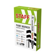 Маркер-краска лаковый (paint marker) 2-4 мм ЧЕРНЫЙ, НИТРО-ОСНОВА, STAFF PROFIT, для любых поверхностей, 152578