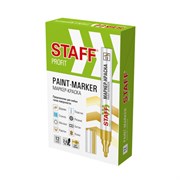 Маркер-краска лаковый (paint marker) 2-4 мм ЗОЛОТИСТЫЙ, НИТРО-ОСНОВА, STAFF PROFIT, для любых поверхностей, 152579