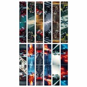 Закладки для книг МАГНИТНЫЕ, "BOYS", набор 12 штук, 60x20 мм, FUNSTER, 116656