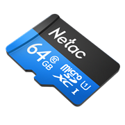 Карта памяти Netac MicroSD card P500 Standard 64GB, retail version card only