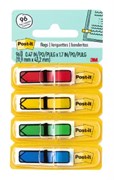 Стрелки-флажки Post-it®, основные цвета, ширина 0,47 дюйма, 24 шт. в диспенсере, 4 диспенсера в упаковке