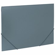 Папка на резинках А4 BRAUBERG PIXEL, серая, до 300 листов, 0,5 мм, 273041