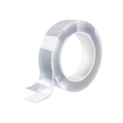 Многоразовая двухсторонняя прозрачная крепежная лента "Скотч NANO tape" 3 м х 30 мм, 2 мм, DASWERK (ДАСВЕРК), 607928