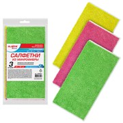Салфетки из МИКРОФИБРЫ 30х30 см, КОМПЛЕКТ 3 шт., OVERLOCK MULTI COLOUR, 220 г/м2, LAIMA HOME, 608221 Салфетки из МИКРОФИБРЫ 30х30 см, КОМПЛЕКТ 3 шт., OVERLOCK MULTI COLOUR, 220 г/м2, LAIMA HOME, 608221