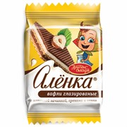 Вафли "Аленка" с молочной начинкой и орехами в индивидуальных упаковках, гофрокороб 1,38 кг, ТК23396 Вафли "Аленка" с молочной начинкой и орехами в индивидуальных упаковках, гофрокороб 1,38 кг, ТК23396
