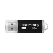 Флеш-диск 32 GB, CROMEX (КРОМЕКС) Ultra USB 3.1, металлический корпус, черный, 514163