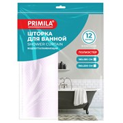 Шторка для ванной ПОЛИЭСТЕР, 180х180 см, кольца в комплекте, РОЗОВЫЙ БРИЛЛИАНТ, PRIMILA (ПРИМИЛА), 700092