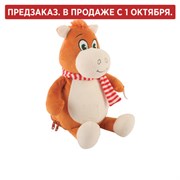 Подарок новогодний ВЕСЕЛЬЧАК В ШАРФЕ "Мягкая игрушка-символ 2026 года", НАБОР конфет 600 г, WELDAY (ВЭЛДЭЙ)