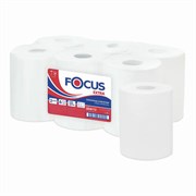 Полотенца бумажные с центральной вытяжкой 125 м FOCUS (Система М2) Jumbo, 2-слойные, белые, КОМПЛЕКТ 6 рулонов, 5036772