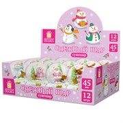 Снежный шар "Sweet Xmas" диаметр 45 мм, полистоун/стекло, 4 дизайна ассорти, ЗОЛОТАЯ СКАЗКА, 592596