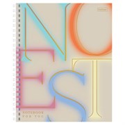 Тетрадь А5 96 л. HATBER гребень, клетка, матовая ламинация, 3D-фольга, "Notes" (микс в спайке), 090317, Тетрадь 96л Not