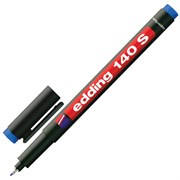Маркер перманентный для любой гладкой поверхности EDDING 140, СИНИЙ, 0,3 мм, металлический наконечник, E-140/3, Е-140/003