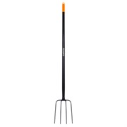 Вилы садовые цельнометаллические 22х30 см, ОБЩАЯ ДЛИНА 150 см, черенок сталь, RABBITEX (РАББИТЕКС) "LONG HANDLE", 700489